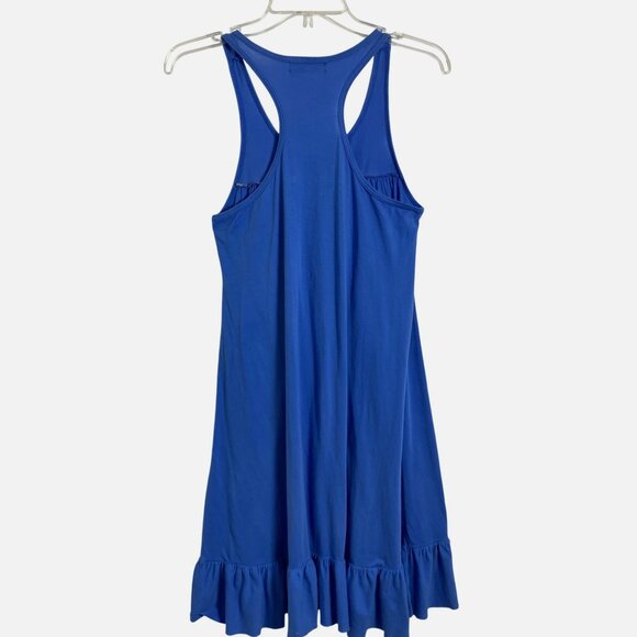 Michael Stars The Original Tee Tank Dress Blue Supima Cotton Summer Beach As Is - Picture 4 of 5